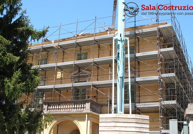 rifacimento copertura e facciata villa d'epoca villa adda 04 sala costruzioni