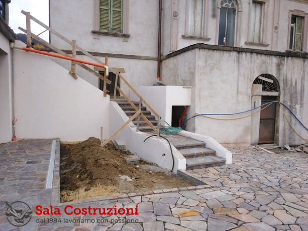 ristrutturazione per realizzazione locali rsa villa d'adda bg 06 sala costruzioni